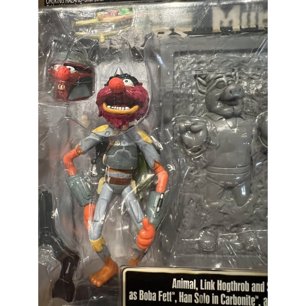 Star Wars The Muppets Animal Link Hogthrob Scooter as Boba Fett Han Solo NEW NWT - Picture 5 of 8